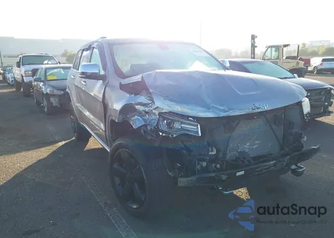 2014 Jeep Grand Cherokee Overland z USA, uszkodzony, nr VIN 1C4RJECTXEC212434